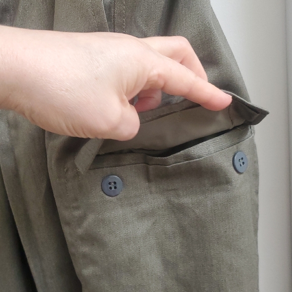 New Without Tags Vtg M52 Mdl 1879 Olive Green Military-Style Jacket & Pants Set - Picture 14 of 16